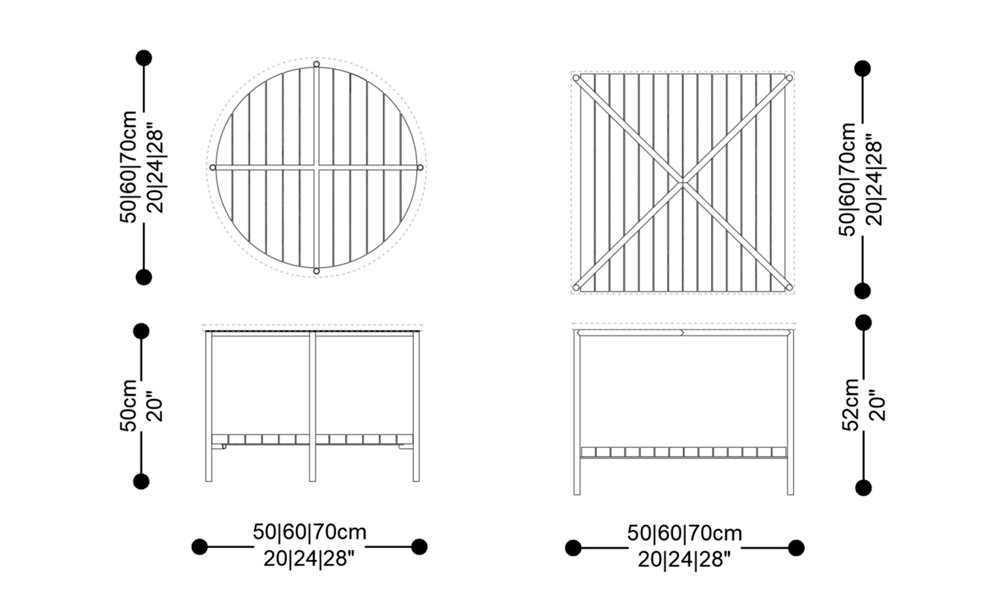 Imagem das dimensões principais do produto